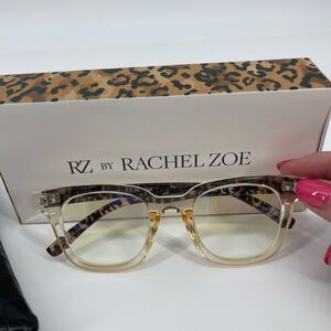 RZ By Rachel Zoe Clear NON RX Blue Light Glasses NWT